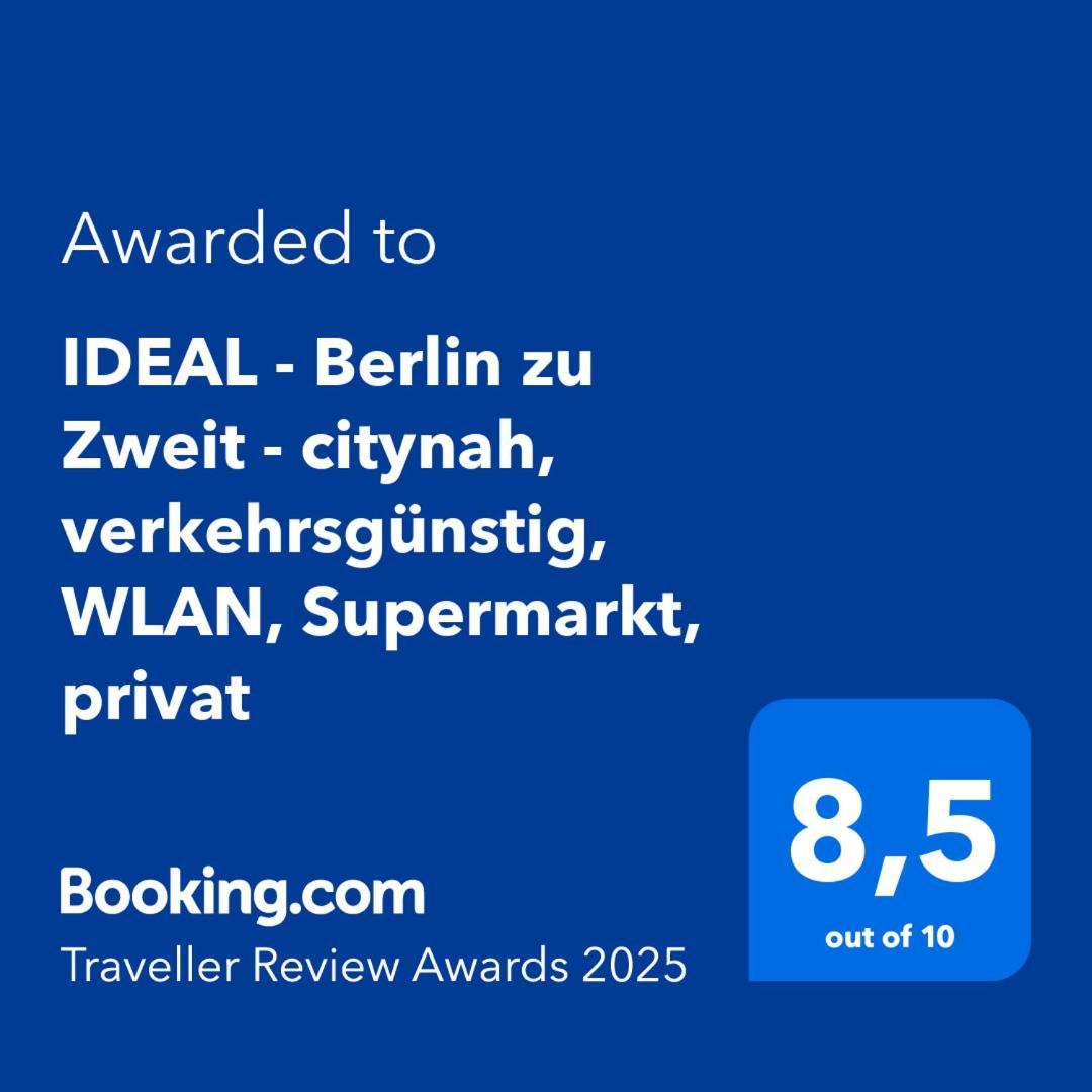 "Ideal" - Berlin Zu Zweit - Citynah, Verkehrsguenstig, Wlan, Supermarkt, Flexibler Check-In Exteriér fotografie
